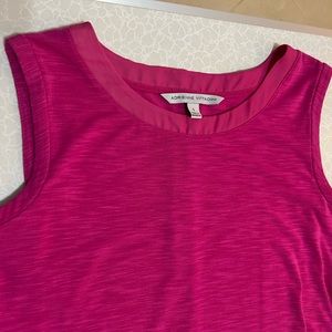 Adrienne Vittadini Small Sleeveless Women Summer Stretch Round Neck Blouse